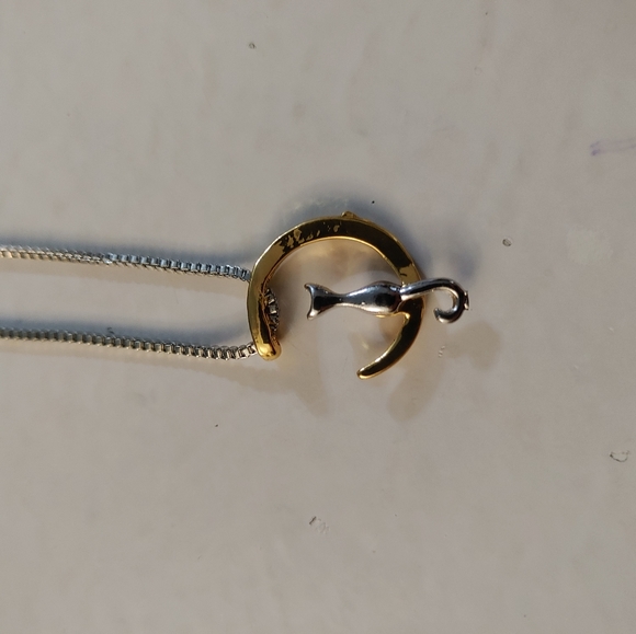 Moon Cat Necklace - Picture 6 of 6